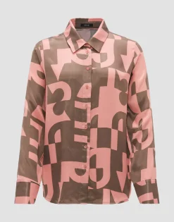 Overhemdblouse Falkina Bold Roze Online Bestellen*OPUS Clearance