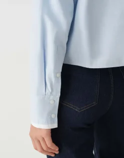 Overhemdblouse Finsi Blauw Online Bestellen*OPUS Flash Sale