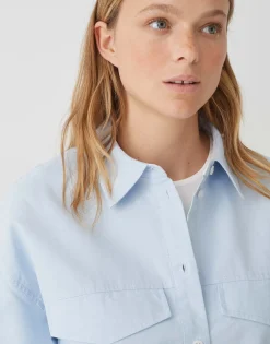 Overhemdblouse Finsi Blauw Online Bestellen*OPUS Flash Sale