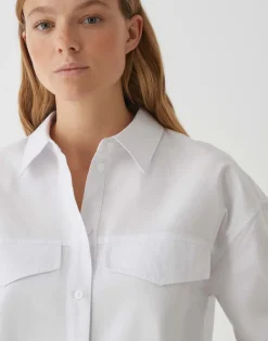 Overhemdblouse Finsi Wit Online Bestellen*OPUS Discount