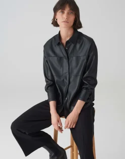 Overhemdblouse Firius Zwart Online Bestellen*OPUS Best Sale