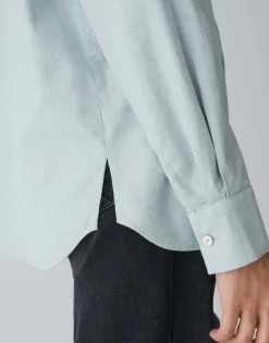 Overhemdblouse Flanella Blauw Online Bestellen*OPUS Best