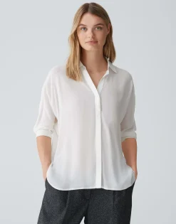 Overhemd Blouse Flavena Wit Online Bestellen*OPUS Shop