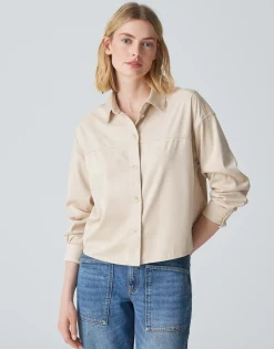 Overhemdblouse Fontega Beige Online Bestellen*OPUS Cheap