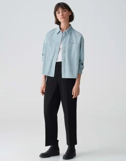 Overhemdblouse Froni Blauw Online Bestellen*OPUS Discount