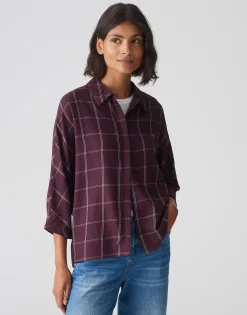 Overhemd Blouse Fudo Attire Paars Online Bestellen*OPUS Discount