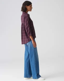 Overhemd Blouse Fudo Attire Paars Online Bestellen*OPUS Discount