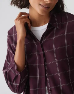 Overhemd Blouse Fudo Attire Paars Online Bestellen*OPUS Discount