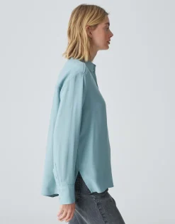 Overhemdblouse Fuhla Blauw Online Bestellen*OPUS Store