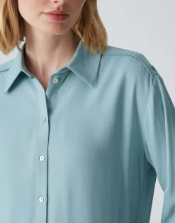 Overhemdblouse Fuhla Blauw Online Bestellen*OPUS Store