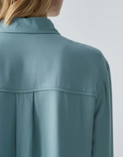 Overhemdblouse Fuhla Blauw Online Bestellen*OPUS Store