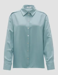 Overhemdblouse Fuhla Blauw Online Bestellen*OPUS Store