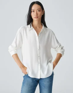 Overhemdblouse Fuhla Wit Online Bestellen*OPUS Online