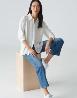 Overhemdblouse Fuhla Wit Online Bestellen*OPUS Online