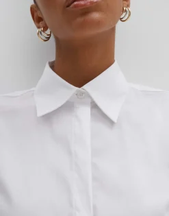 Overhemdblouse Znowi Detail Wit Online Bestellen*OPUS Store