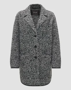 Oversized Mantel Halilo Remix Zwart Online Bestellen*OPUS Sale
