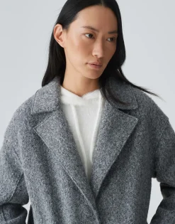 Oversized Mantel Hannie Grijs Online Bestellen*OPUS New