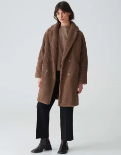 Oversized Mantel Honise Bruin Online Bestellen*OPUS Fashion
