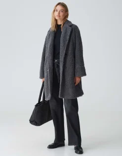 Oversized Mantel Honise Grijs Online Bestellen*OPUS Sale