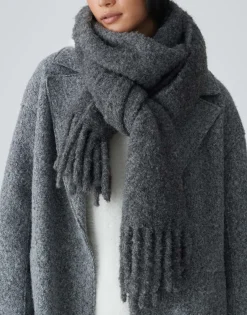 Oversized Sjaal Amoni Scarf Grijs Online Bestellen*OPUS Store