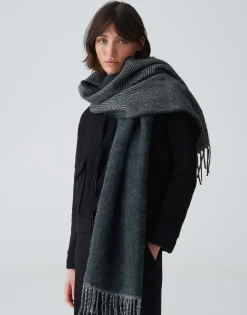 Oversized Sjaal Aneda Scarf Grijs Online Bestellen*OPUS Clearance