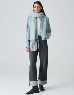 Oversized Sjaal Anuno Scarf Blauw Online Bestellen*OPUS Online