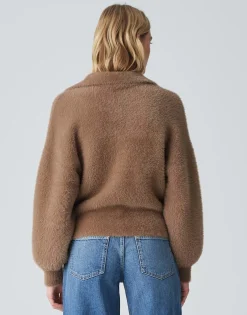 Oversized Trui Posson Bruin Online Bestellen*OPUS Fashion
