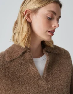 Oversized Trui Posson Bruin Online Bestellen*OPUS Fashion