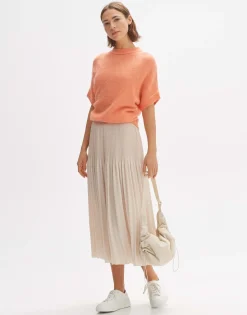 Plooirok Ribane Shimmer Beige Online Bestellen*OPUS Hot
