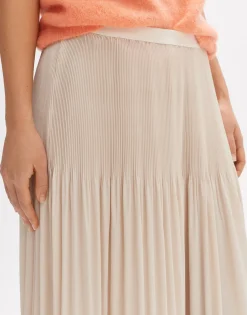 Plooirok Ribane Shimmer Beige Online Bestellen*OPUS Hot