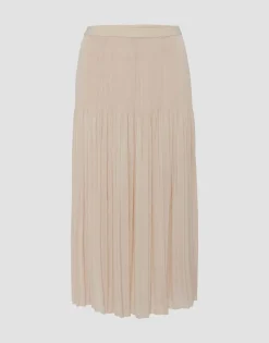Plooirok Ribane Shimmer Beige Online Bestellen*OPUS Hot