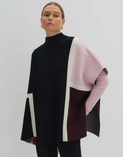 Poncho Basteina Cape Zwart Online Bestellen*OPUS Cheap