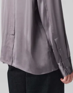 Satijnen Blouse Fenzy Grijs Online Bestellen*OPUS Shop