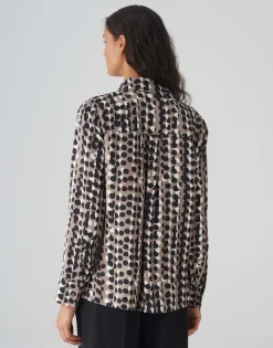 Satijnen Blouse Fosmo Bruin Online Bestellen*OPUS Shop