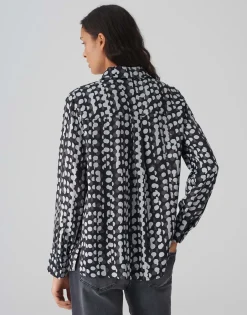 Satijnen Blouse Fosmo Zwart Online Bestellen*OPUS Shop