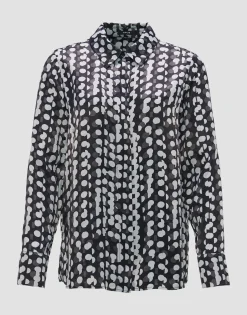 Satijnen Blouse Fosmo Zwart Online Bestellen*OPUS Shop
