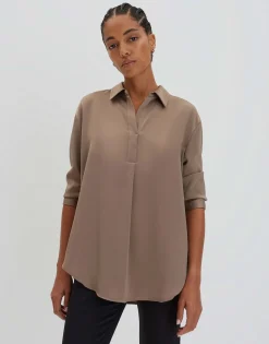 Satijnen Blouse Zanza Beige Online Bestellen*OPUS New