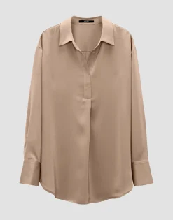 Satijnen Blouse Zanza Beige Online Bestellen*OPUS New