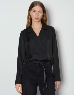 Satijnen Blouse Zariana Zwart Online Bestellen*OPUS Best Sale
