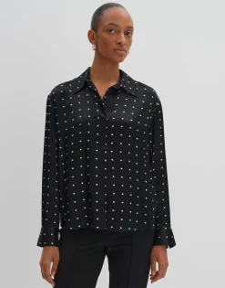 Satijnen Blouse Zilow Zwart Online Bestellen*OPUS Hot