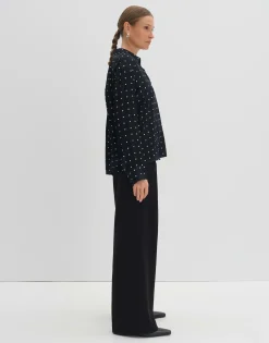 Satijnen Blouse Zilow Zwart Online Bestellen*OPUS Hot