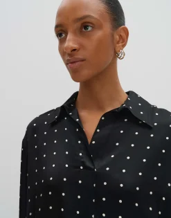 Satijnen Blouse Zilow Zwart Online Bestellen*OPUS Hot