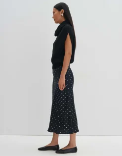 Satijnen Rok Odini Dot Zwart Online Bestellen*OPUS Hot