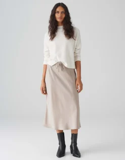 Satijnen Rok Rawi Bruin Online Bestellen*OPUS Flash Sale
