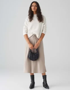 Satijnen Rok Rawi Bruin Online Bestellen*OPUS Flash Sale