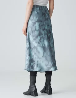 Satijnen Rok Runaba Blauw Online Bestellen*OPUS Discount