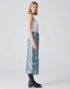 Satijnen Rok Runaba Blauw Online Bestellen*OPUS Discount