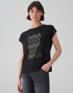 Shirt Met Print Setro Print Zwart Online Bestellen*OPUS Hot