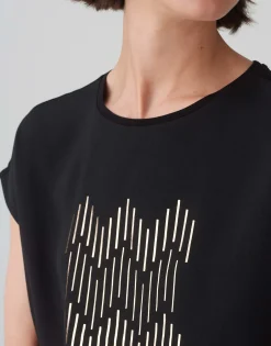 Shirt Met Print Setro Print Zwart Online Bestellen*OPUS Hot