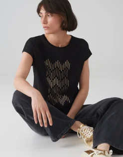 Shirt Met Print Setro Print Zwart Online Bestellen*OPUS Hot